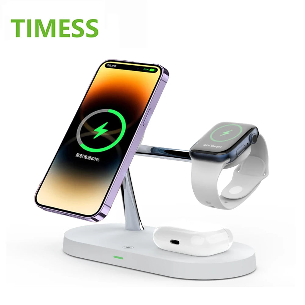 ⚡ 3-in-1 Wireless Charging Stand for iPhone, Apple Watch & AirPods📱⌚