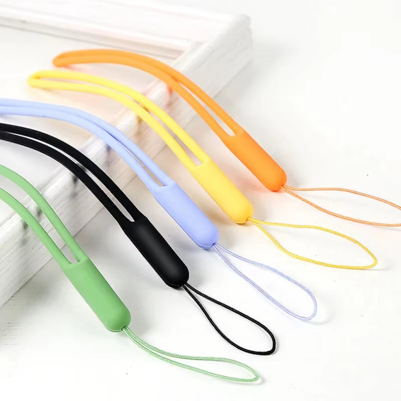 Short Silicone Wrist Strap Hand Lanyard for Phone 