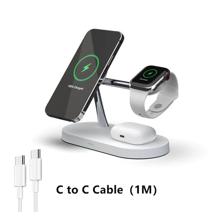 ⚡ 3-in-1 Wireless Charging Stand for iPhone, Apple Watch & AirPods📱⌚