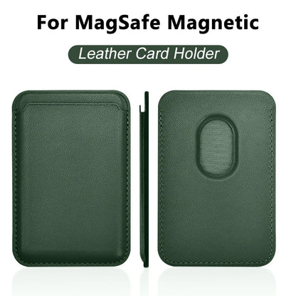 MagSafe Leather Case with Card Holder for iPhone 11/16/Pro Max and Samsung S24 Ultra