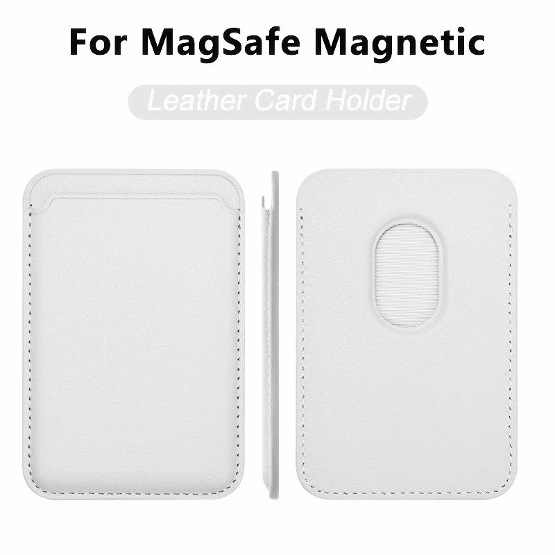 MagSafe Leather Case with Card Holder for iPhone 11/16/Pro Max and Samsung S24 Ultra