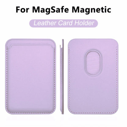 MagSafe Leather Case with Card Holder for iPhone 11/16/Pro Max and Samsung S24 Ultra