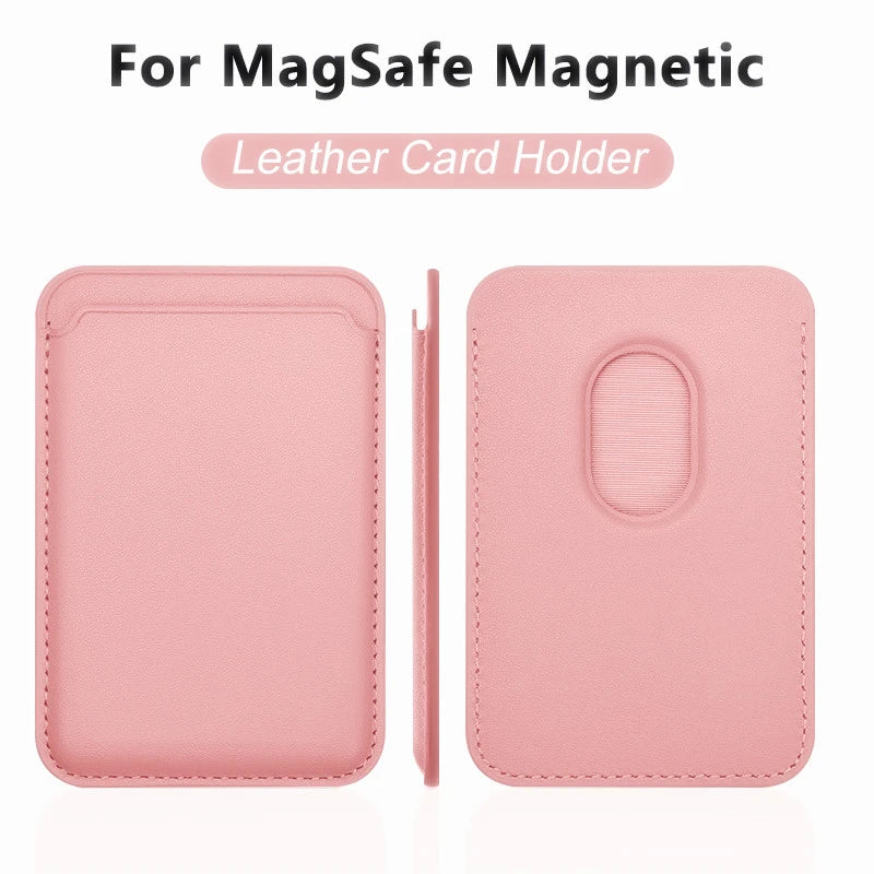 MagSafe Leather Case with Card Holder for iPhone 11/16/Pro Max and Samsung S24 Ultra