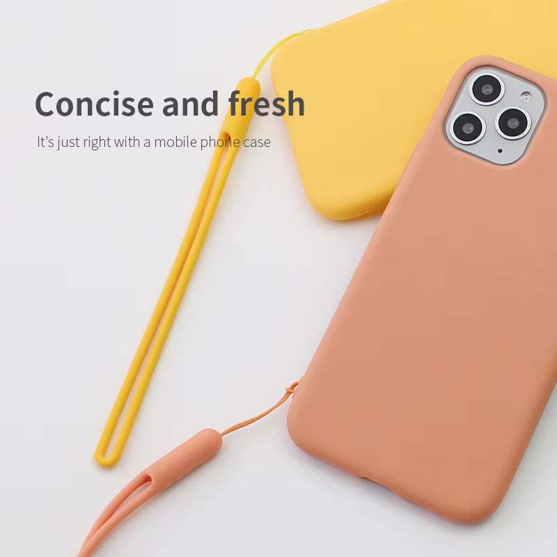 Short Silicone Wrist Strap Hand Lanyard for Phone 